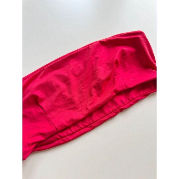 437 FOUR THREE SEVEN Aubrey Red Bandeau Bikini Top, Size M - Picture 2 of 13